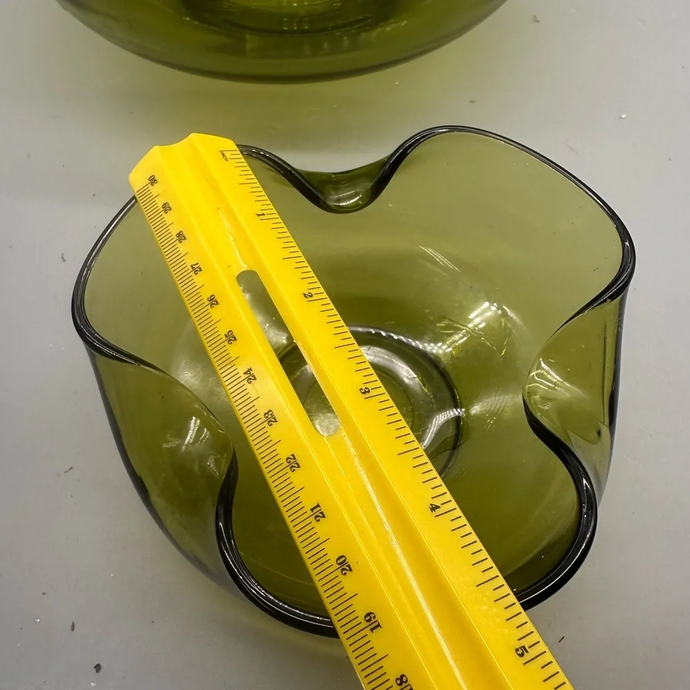 Anchor Hocking Olive Glass Bowl for chips and dips